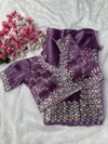 Jk Fashion Pure Zimmy Choo Satin Party Wear Saree Suppliers in India
